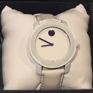 Movado Bold White & Purple Watch